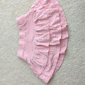 Light pink Jumping Beans skort with Silver hearts